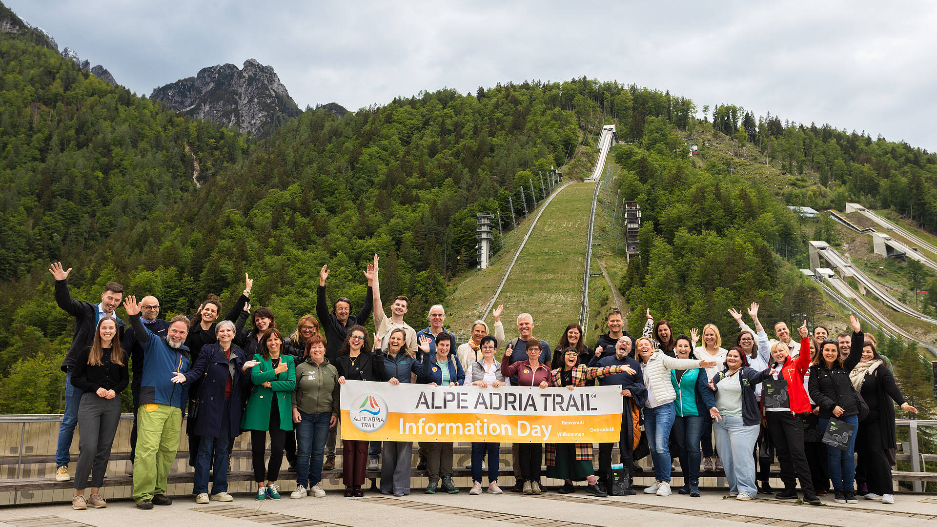 Gruppenfoto vom  6. Alpe-Adria-Trail Informationstag