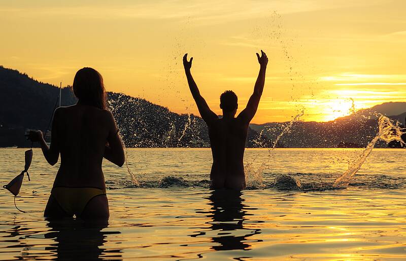 Camping Sonnenuntergang Steinthaler