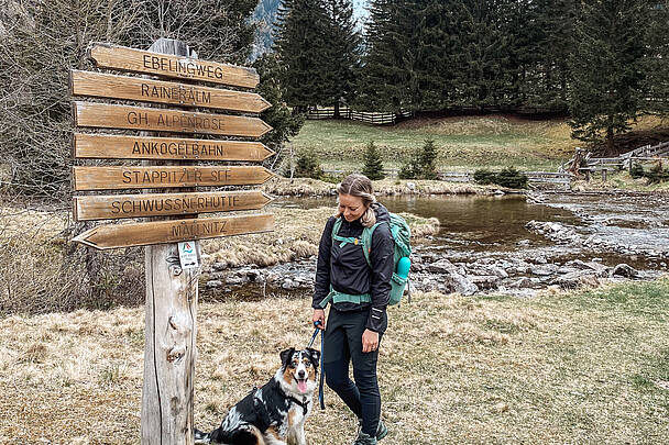 Alpe Adria Trail Kreuzung zu Stappitzer See Etappe 07