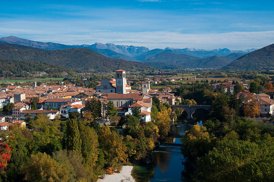 Aussicht auf das Weltkulturerbe Cividale del Friuli