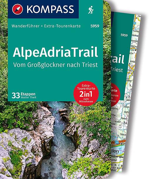 Cover Kompass Wanderführer Alpea-Adria-Trail vom Grossglockner nach Triest